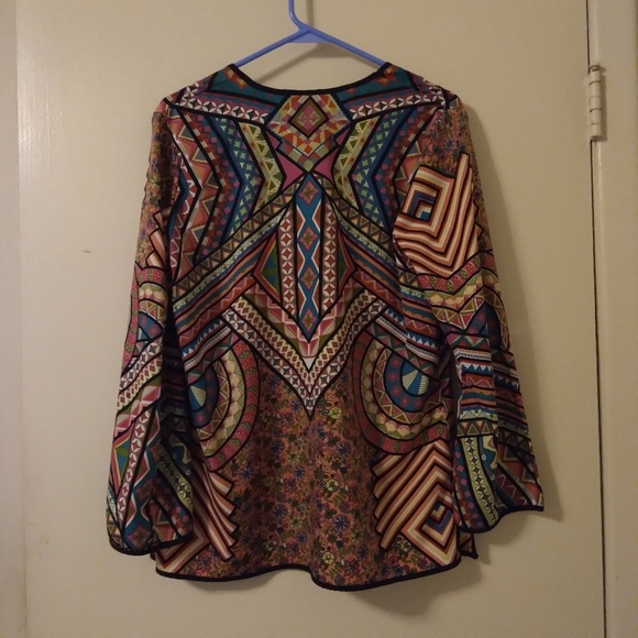 Soft Surroundings Aztec Print Tunic Size Medium - Picture 2 of 10